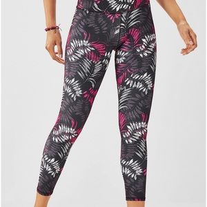 Black with foliage leggings